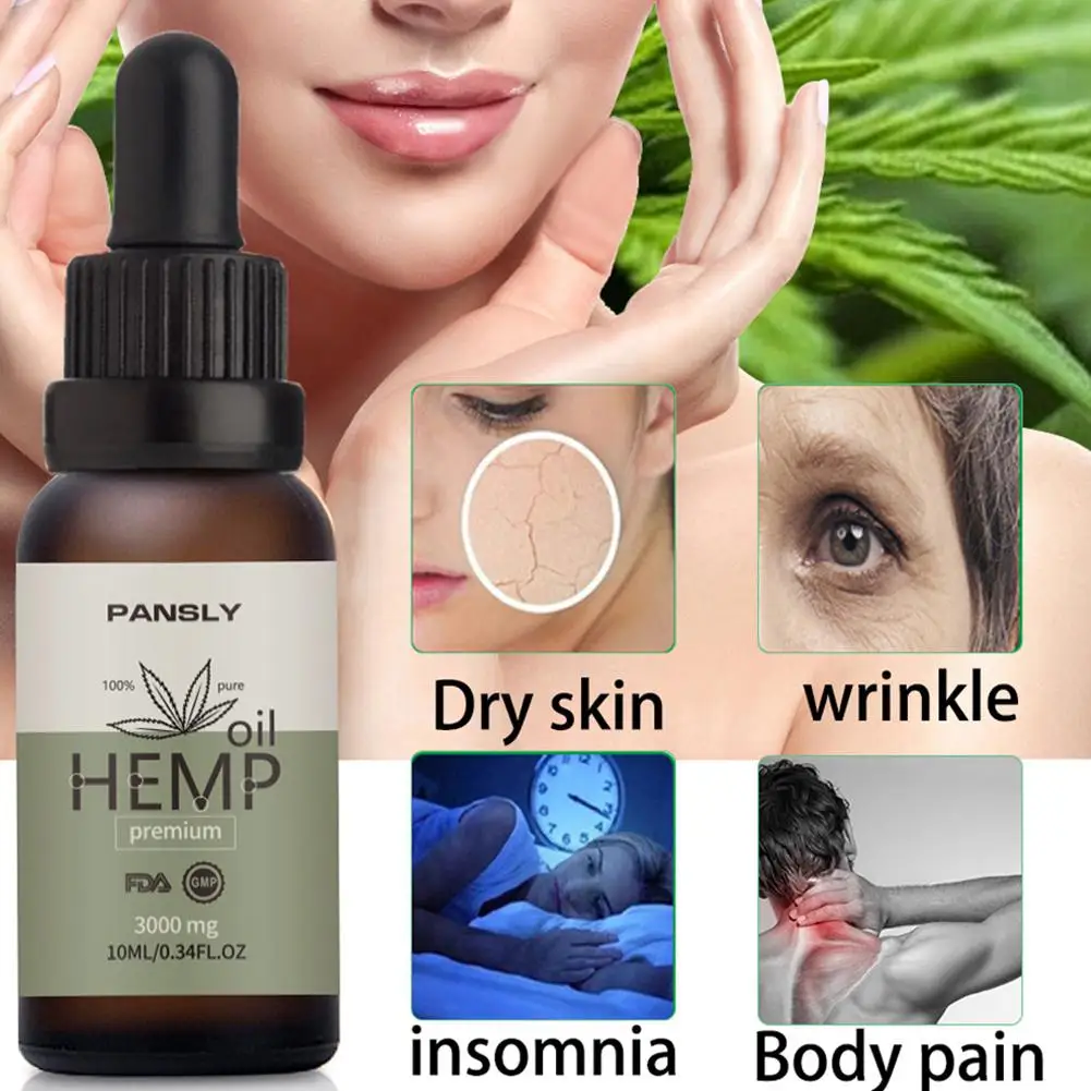 Яркое Гламурное органическое из конопляных семян масла массаж для снятия боли