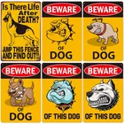 ПредупреПредупреждение ющая табличка с желтой металлической пластиной для собак, постеры для общественных садов, магазинов и домашних животных, жестяные знаки, метчики