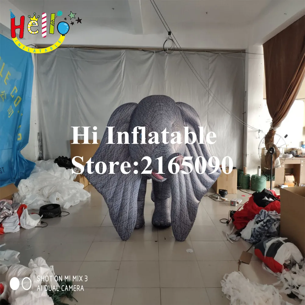 3 m long inflatable moving elephant cartoon animal mascot | Дом и сад