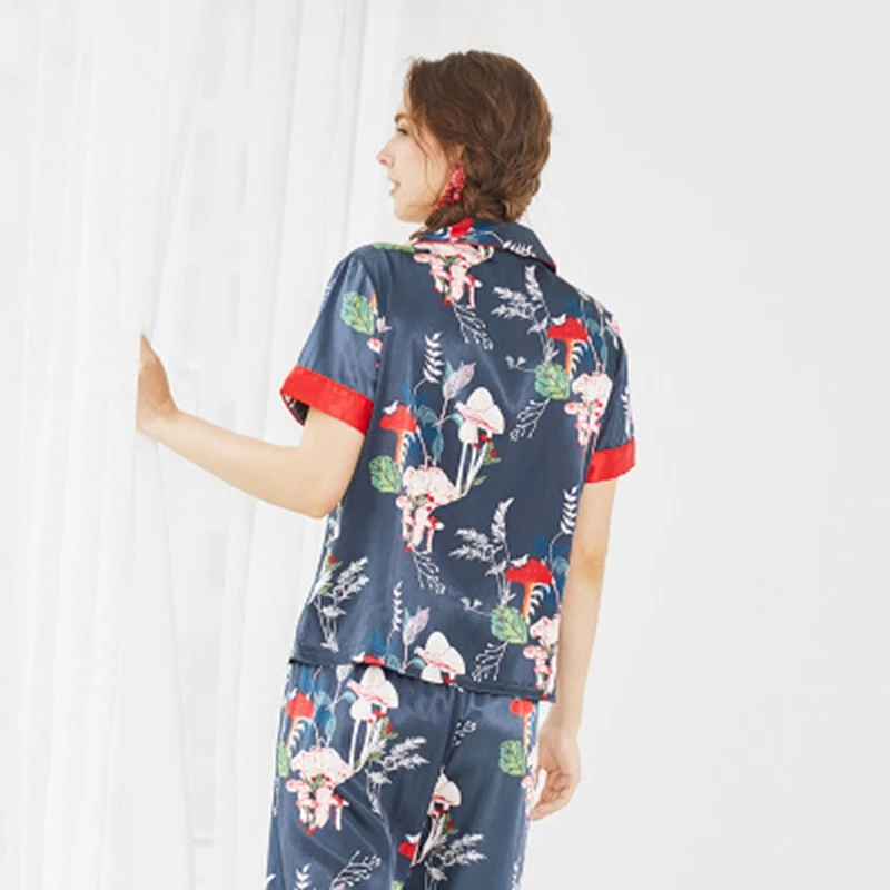 Весенние женские пижамные комплекты из 2 предметов летние пижамы с коротким