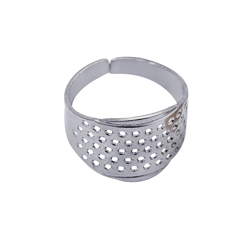 

Бытовые швейные инструменты «сделай сам», серебряное кольцо, защитное кольцо на палец, домашнее шитье наперстки регулируемого размера