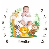 animals backdrops newborn baby monthly milestone blanket photo picture mat background diaper kids photography accessories props