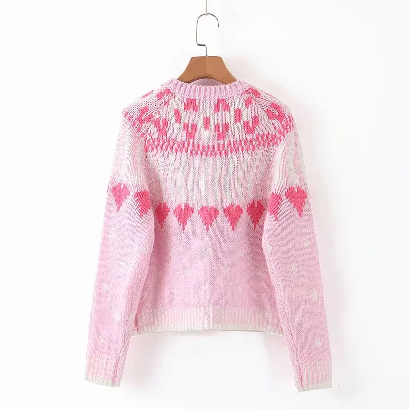 women cardigans winter knitted coat 2019 new fashion flower single button elegant pink thick knitwear femme warm chic sweaters |