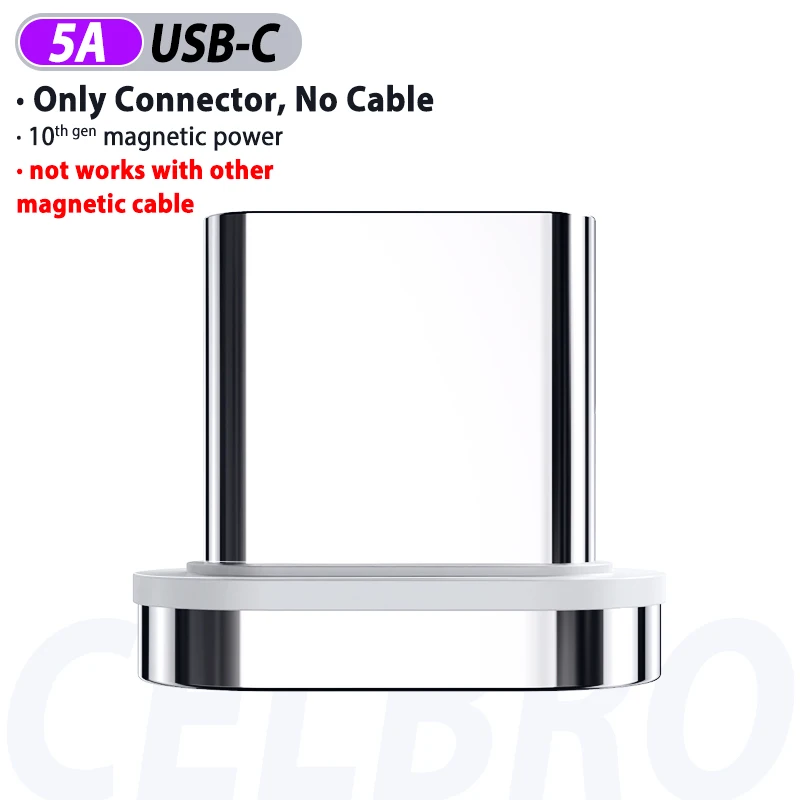 5А Магнитный usb type-C кабель для huawei mate 30 20 P30 P20 Pro Lite USB-C магнит Быстрая зарядка type C зарядное устройство type-c шнур для передачи данных