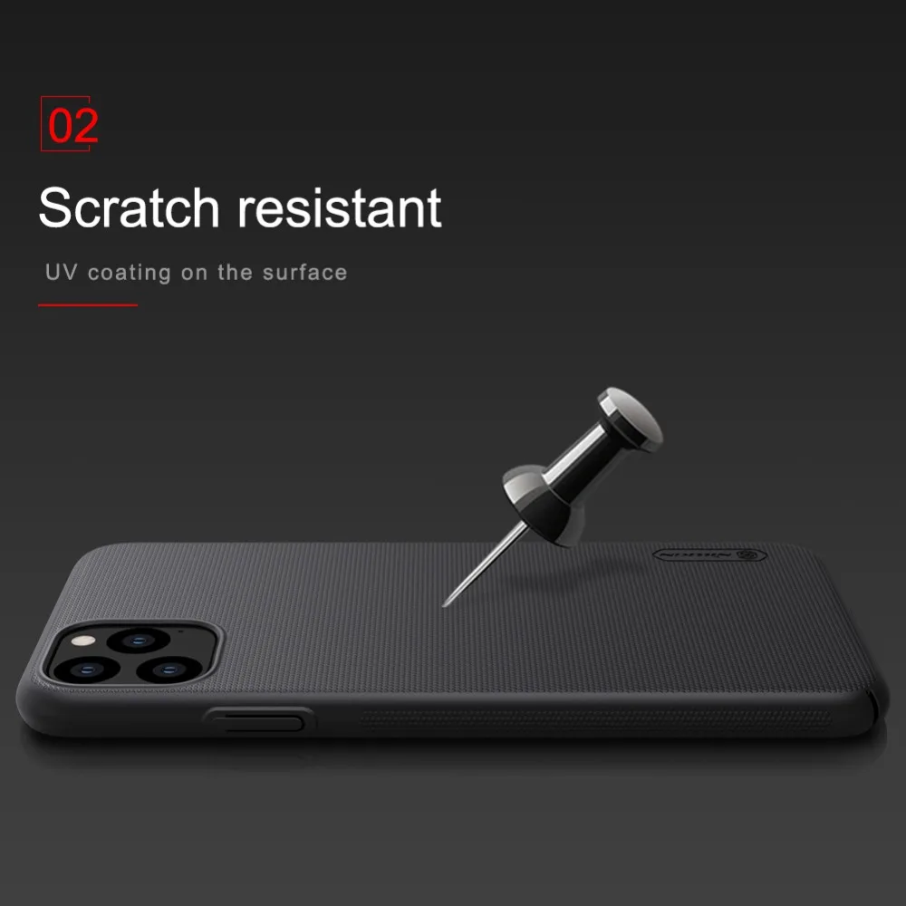 Для iPhone 11 Pro Max XS Max XR X Nillkin Супер Матовый Защитный Жесткий Тонкий чехол для задней панели ПК для iPhone 11 XR XS Max X чехол для телефона