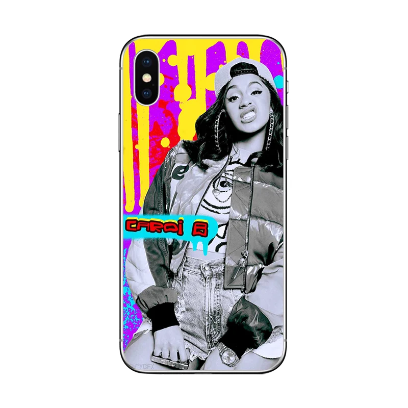 Чехол для телефона ciciber Singer Cardi B iPhone 7 8 6 6S Plus 5 SE XR X XS Max мягкий чехол из ТПУ 11 Pro