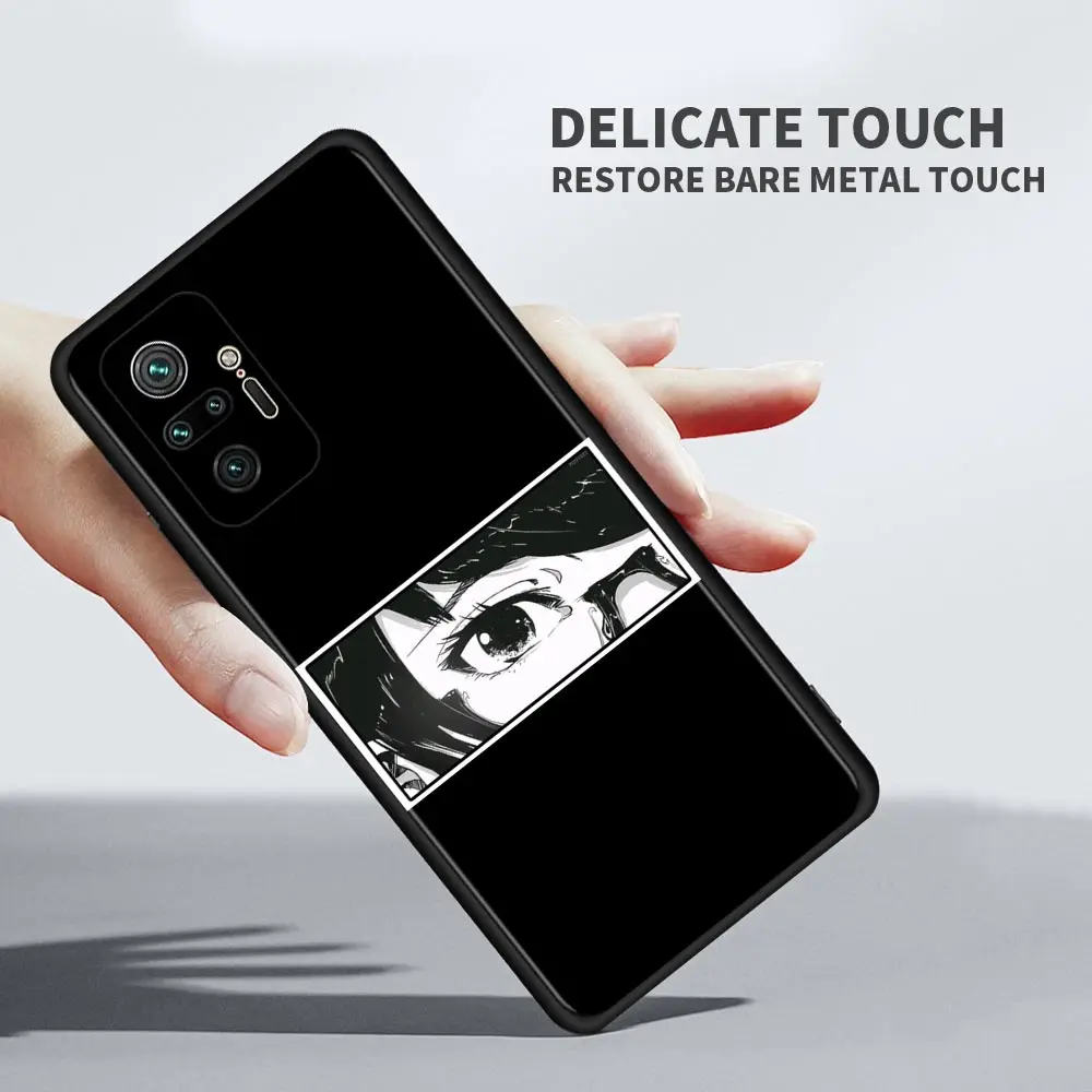 For Redmi K40 Pro Plus 9 Power 9A 9C 9T 8A Shell Soft Case for Redmi Note 10 Pro Max 9 8 8T 7 Japanese Anime Aesthetic