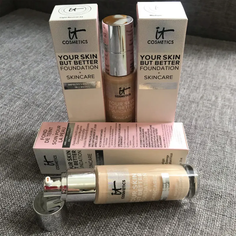 

it cosmetics your skin but better foundation skincare base skin waterlight coverage natural radiant finish Liquid Foundation