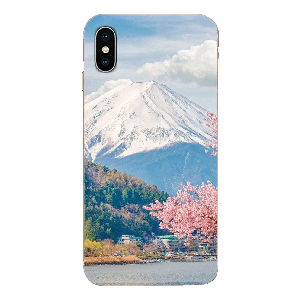 Мягкий защитный чехол для samsung Galaxy Note 5 8 9 S3 S4 S5 S6 S7 S8 S9 S10 5G mini Edge Plus Lite крепление Fuji