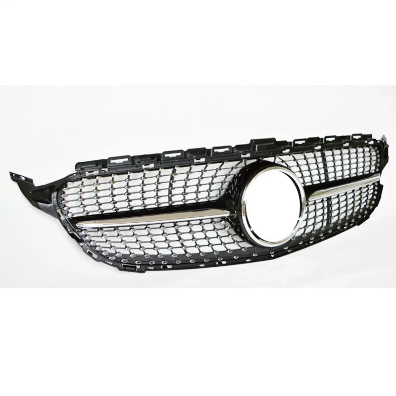 

Front Grille Decoration Fit For Mercedes-Benz C-class Four-door W205 Sports Modified Masonry Star Racing Grills C200L C300L