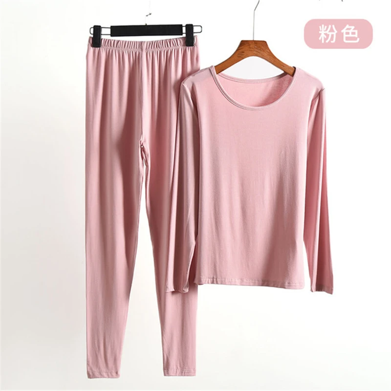 

Pajama suit women's spring new modal round neck home service women's long sleeve trousers camison sexy mujer new arrival
