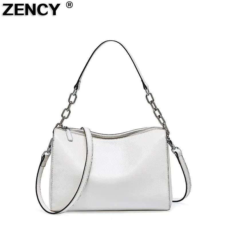 Сумка на плечо ZENCY женская из 100% натуральной воловьей кожи маленький мессенджер