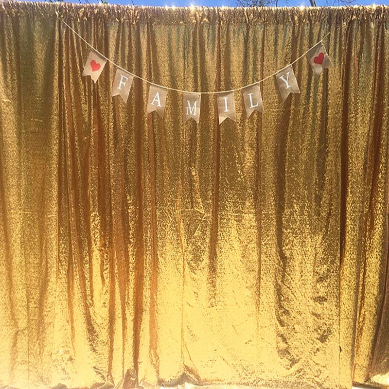 Блестящий Золотой/Серебряный/Розовый Золотой фон с блестками для свадебной