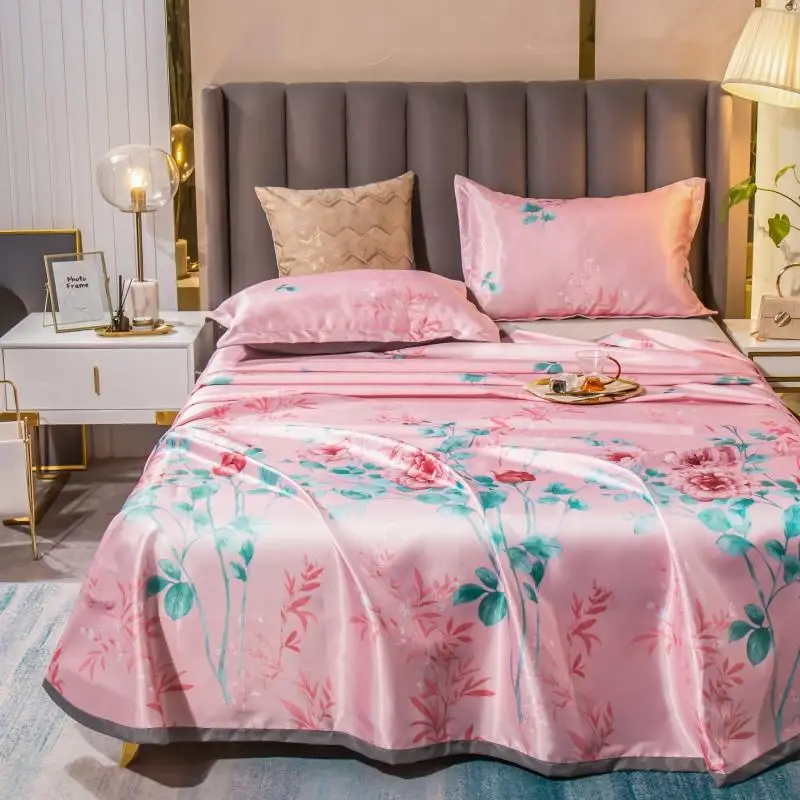 

Ice Silk Коврик из 3 вещей, комплект летней одежды из мультфильма комплекты постельного белья классный чехол для матраса защита кровать плоский...