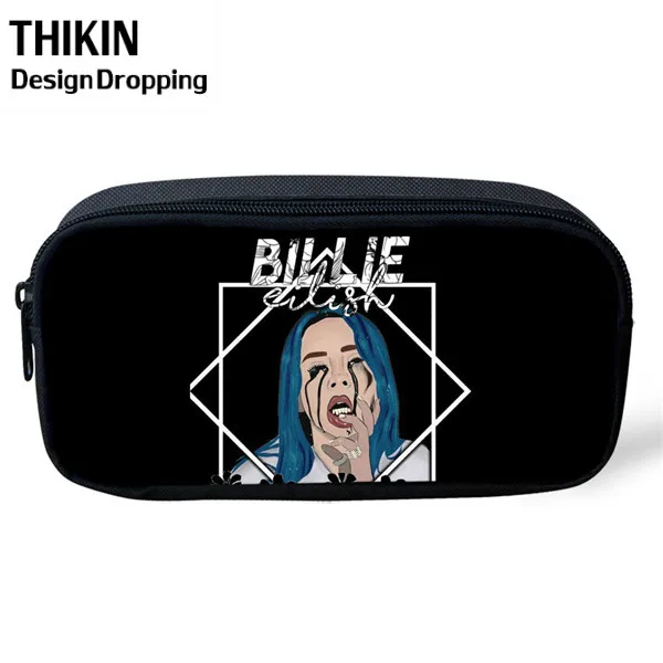 THIKIN Новые 3 шт./набор Billie Eilish школьные сумки для подростков мальчиков и девочек хип-хоп детский школьный рюкзак Rapper Женская Повседневная сумка - Цвет: as picture