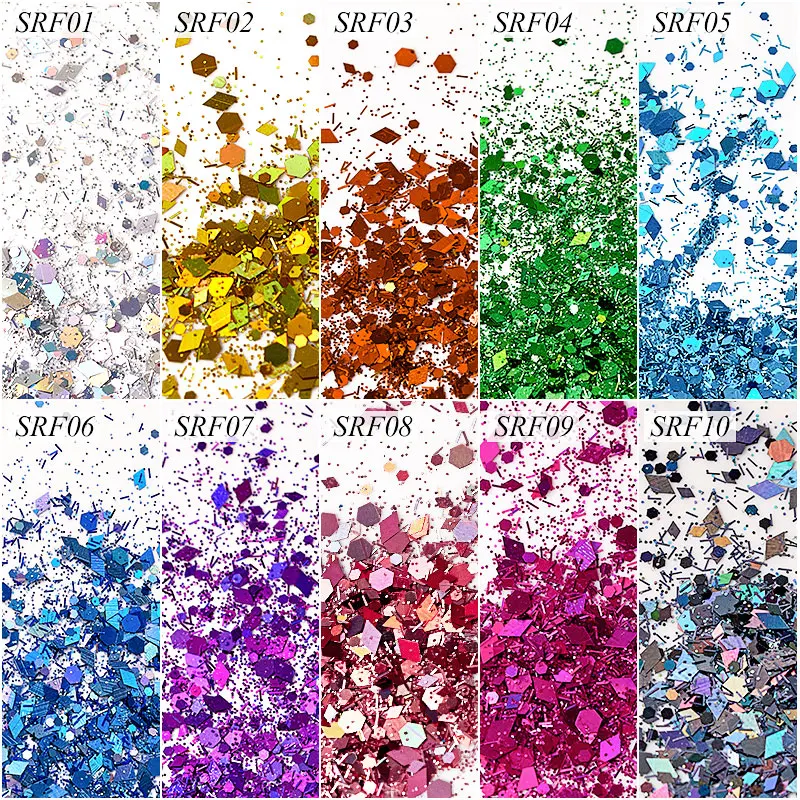 1 Box Holographic Nail Glitter Flakies Sequins Rose Gold Powder Paillette DIY Art Decoration | Красота и здоровье