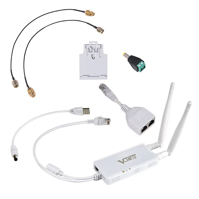 Vonets 5G/2,4G WiFi ретранслятор Беспроводной сетевой адаптер Ethernet-радио для домашнего видеонаблюдения ПК интернет