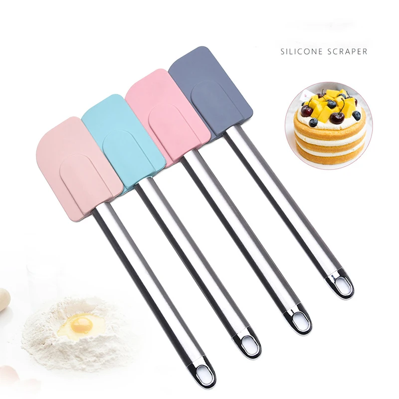 

Домашний силиконовый шпатель для торта, инструмент для выпечки десертов на день рождения, фестиваль, скребок для смешивания масла «сделай с...