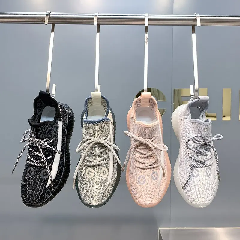 

Spring Flying Shoes Lace-Up All-match Casual Shoes Women's Shoes Wear-resistant Flat Shoes Breathable Shoes Mesh Shoes