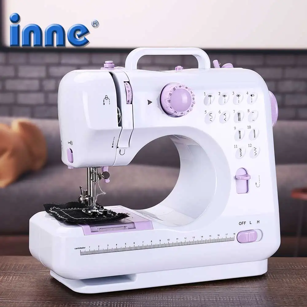 Электрическая портативная швейная машина INNE бытовая с несколькими встроенными
