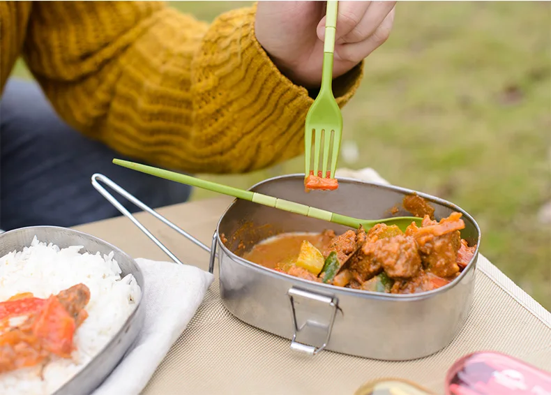 Naturehike мини походная кухонная посуда набор коробка складная ложка палочки вилка многофункциональные принадлежности для пикника Путешествия Портативная упаковка для столовых приборов