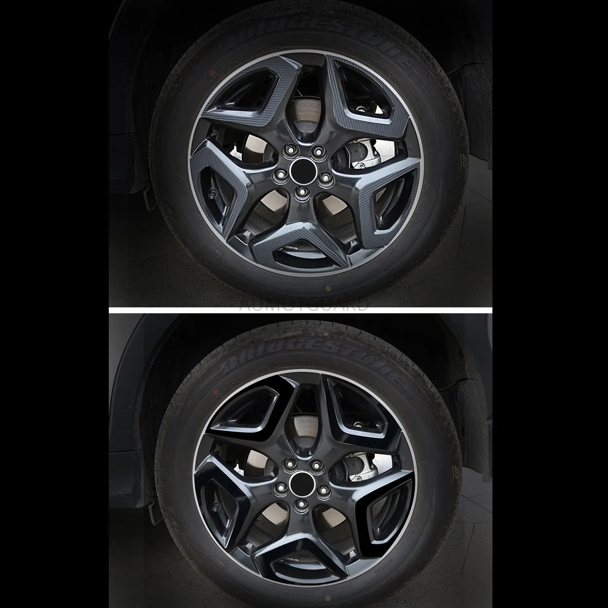 Fit for Subaru XV 2018 Декоративные колесные украшения Измененная специальная пленка на втулке из углеродного волокна для Forester.