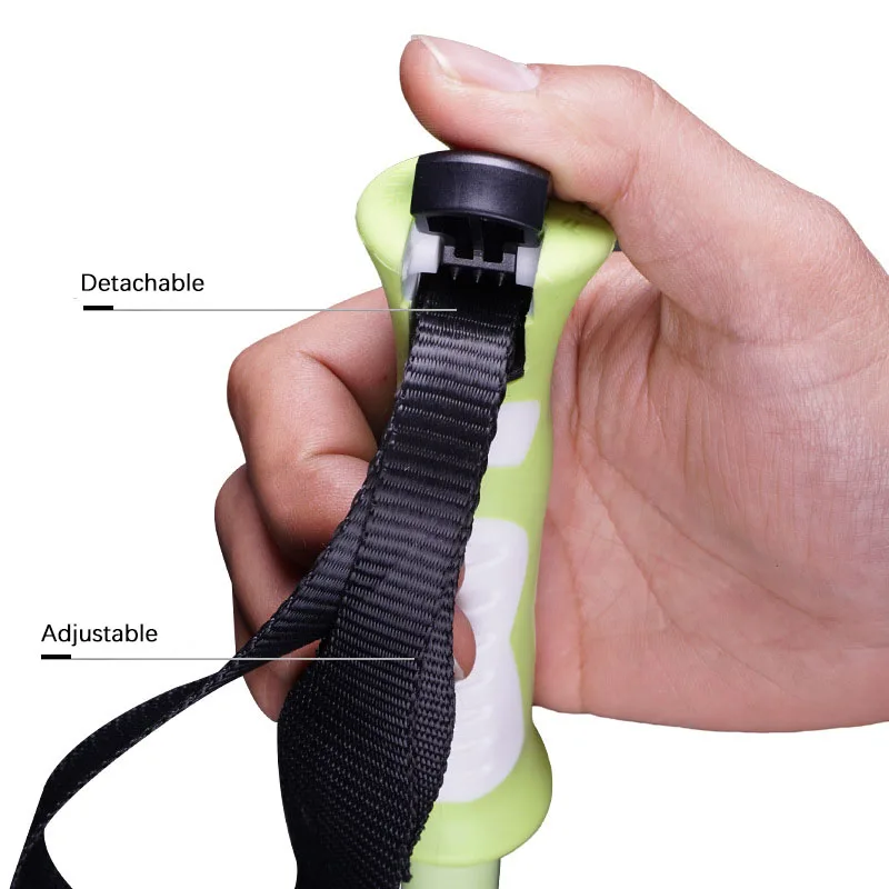 Тройная палка из алюминиевого сплава с прямой ручкой демпфирующая 65 135