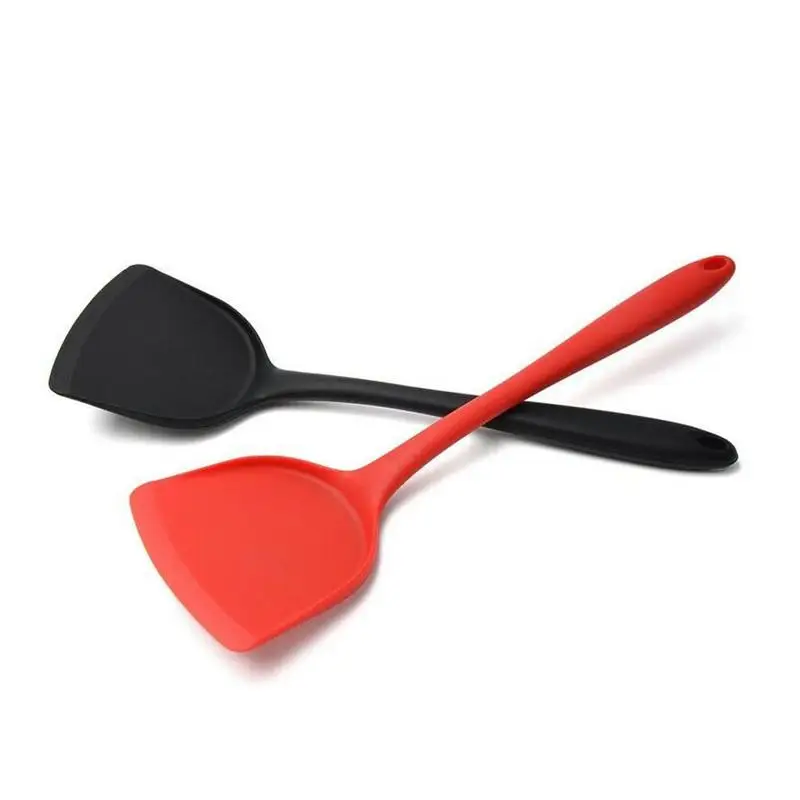 

Silicone Kitchenware Cooking Utensils Spatula Turner Scraper Pizza Wide Meat Beef Cooking Tool Egg Non-Stick Kitchen Shovel D1J3