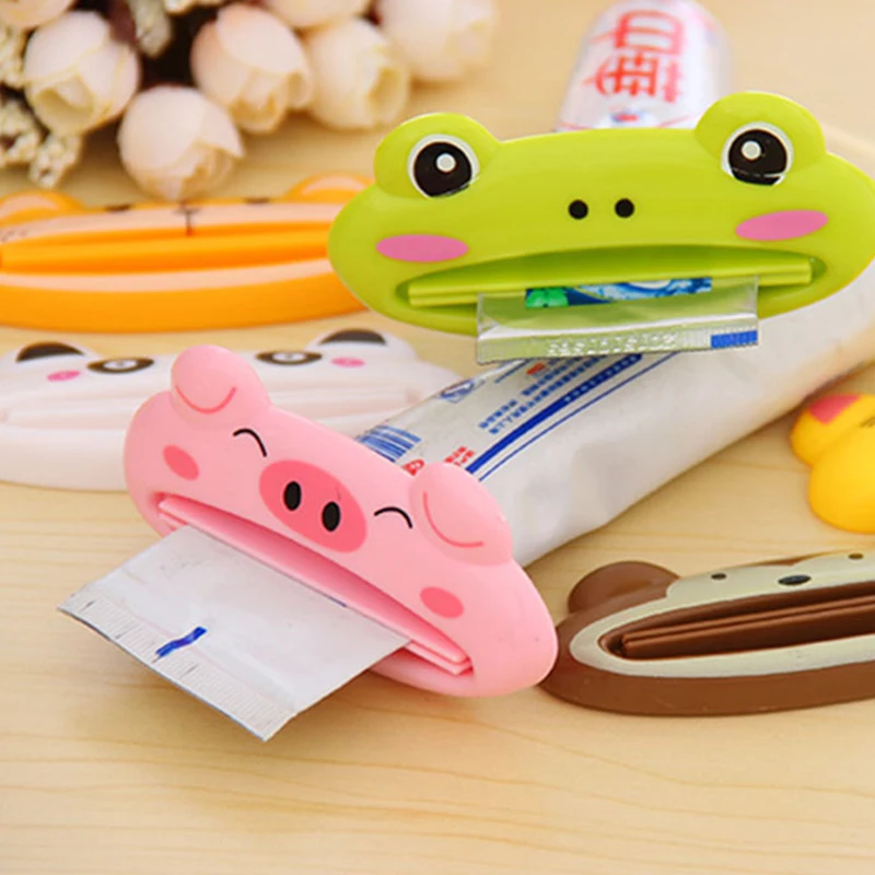 1PC multi-function kitchen accessories tool DIY cartoon toothpaste squeezer family bathroom decoration random kitchen appliances