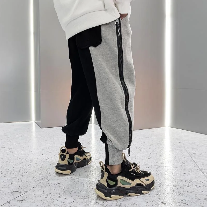 Брюки для мальчиков Модные Полосатые повседневные штаны на весну осень детские