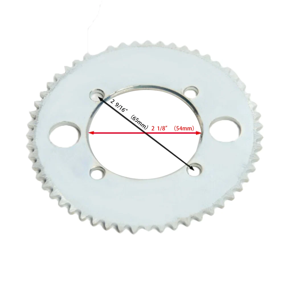 Цепная Звездочка с 4 отверстиями 8 мм 54 Т шестерня задним колесом GoKart ATV