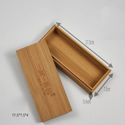Bamboo Изысканный бамбуковый офисный ящик для хранения с крышкой, ручка для ключей, макияж, косметическая губная помада, ящик рабочий стол, предметы, Органайзер - Цвет: Bamboo