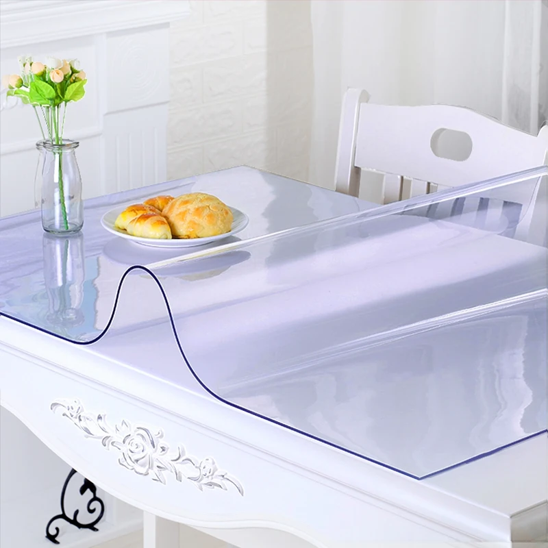 Protector Tablecloth Transparent Waterproof Tablew Oilproof Table Covers Home