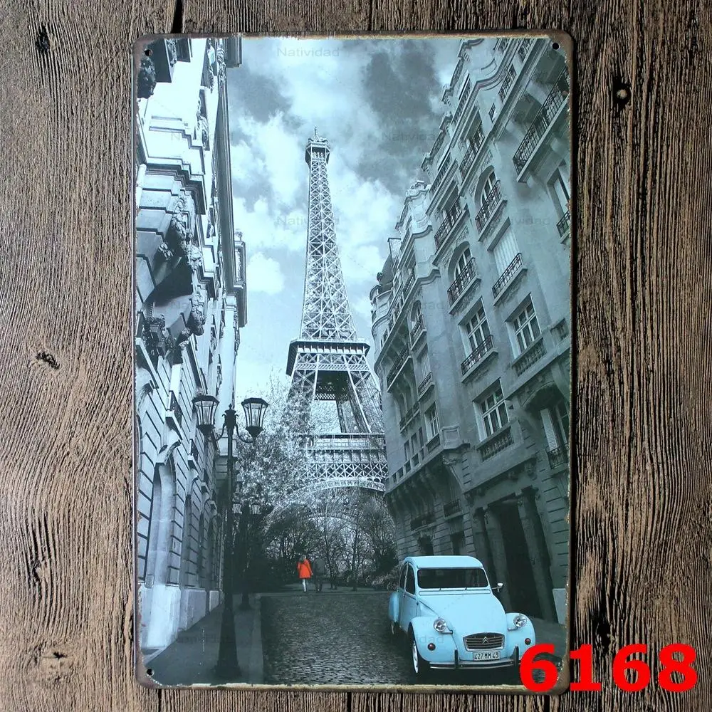 Новые европейские и американские аттракционы металлические знаки автомобиль