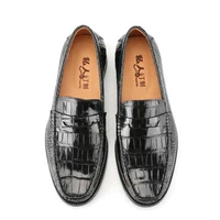 dae 2021 spring new arrival thailand crocodile leather men shoes male leisure business dress shoes mens shoes