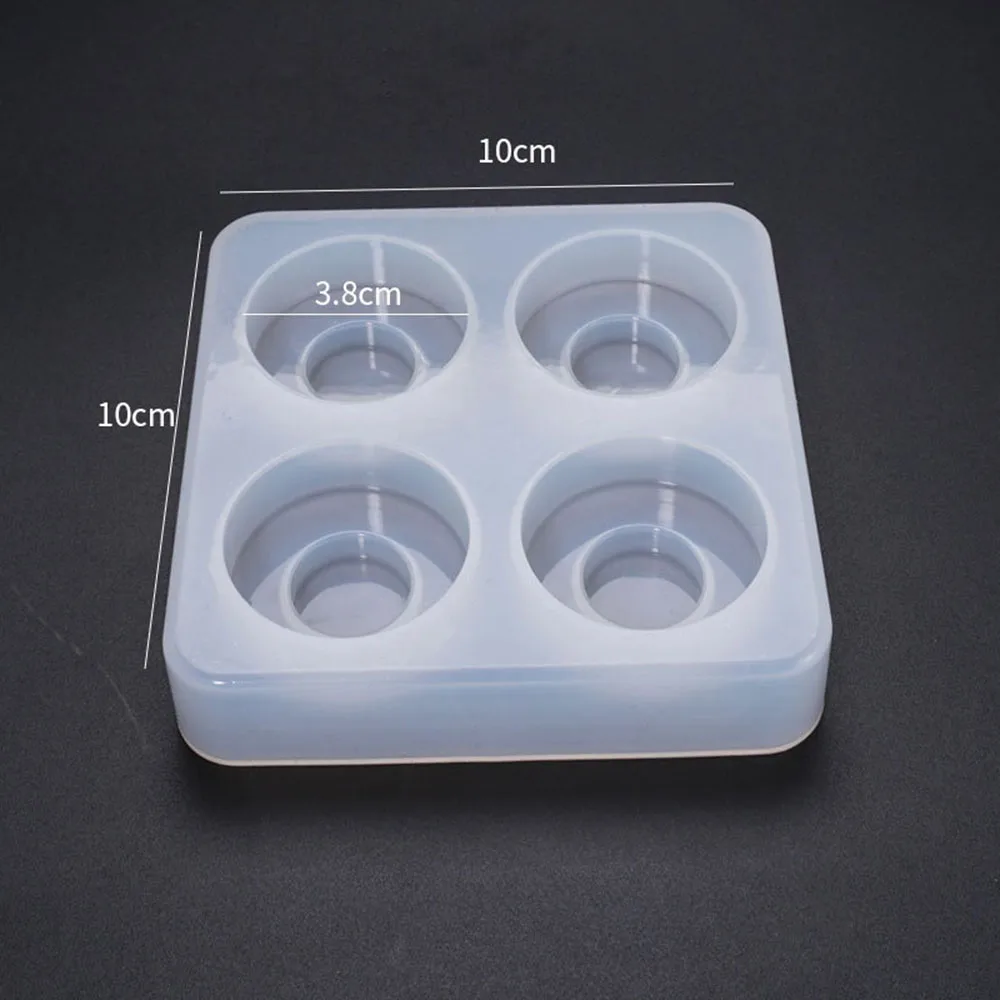 Новая силиконовая кристальная эпоксидная смола форма круглый ящик ручка литье