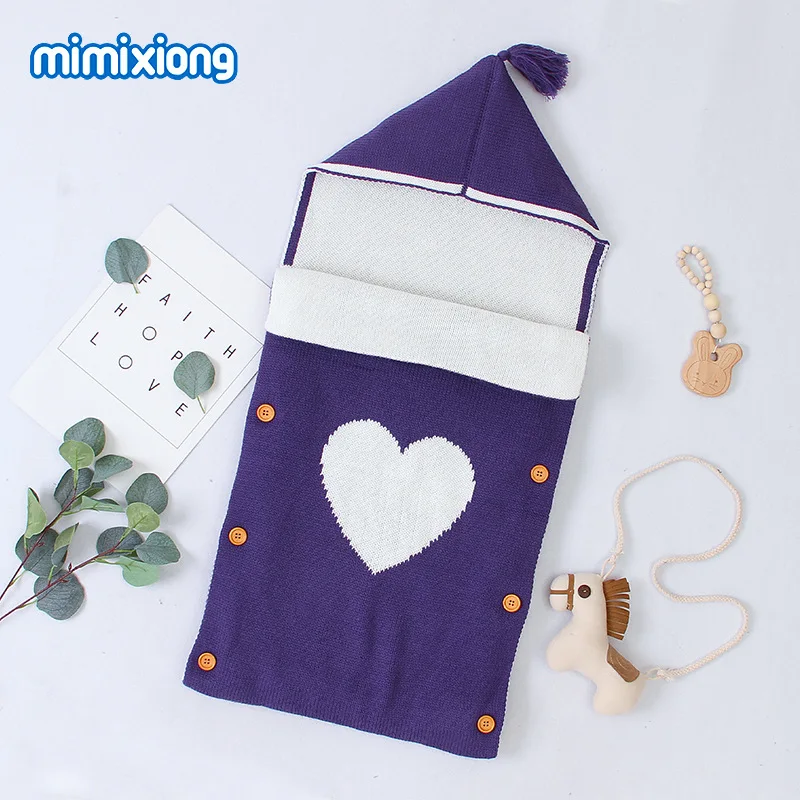 

New baby wrapped sleeping bag children's versatile hooded sleeping bag