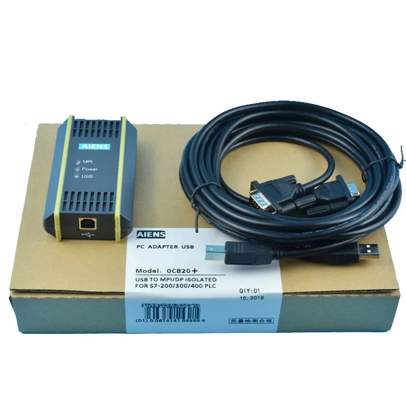 USB Кабель адаптер для ПК Siemens 300/400/Profibus/MPI/PPI 9 контактный сменный 6ES7972 0CB20