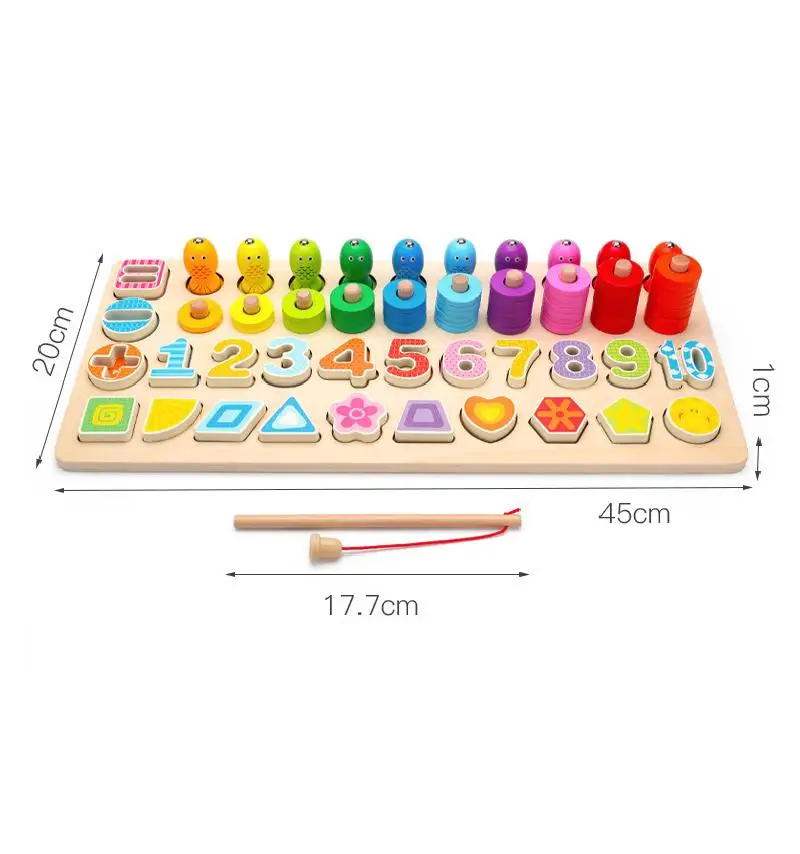 Монтессори деревянная доска математическая игрушка геометрические формы