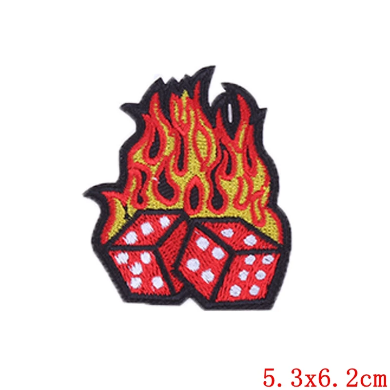 Пламя DIY патч вышитые патчи для одежды утюга на одежде аппликация Сделай Сам