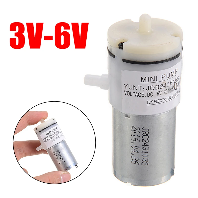 DC 3 V-6 V 5V микро 370 мотор воздушный насос Мини самовсасывающий молокоотсос для аквариума