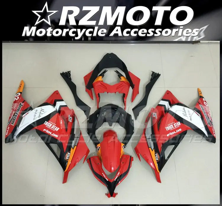 

Литьевая пресс-форма, новый комплект обтекателей из АБС-пластика для мотоцикла Kawasaki Ninja 300 EX300 2013 2014 2015 2016 2017 2018 красный белый