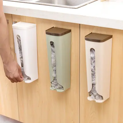 Креативная настенная подвесная коробка для хранения кухонный органайзер мешков