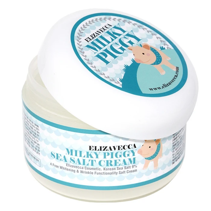 Elizavecca омолаживающий крем для лица с коллагеном и морской солью Milky Piggy Sea Salt Cream