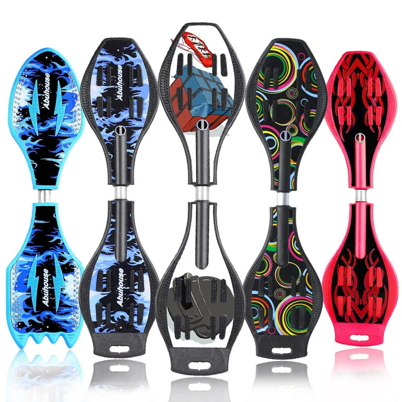 Двухколесный скейтборд для начинающих мужчин и женщин с двойным верхом взрослых