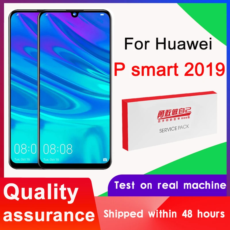 100% тестирование 6 21 'ཆ Touch дисплея Замена для Huawei P Smart 2019 ЖК дисплей с сенсорным