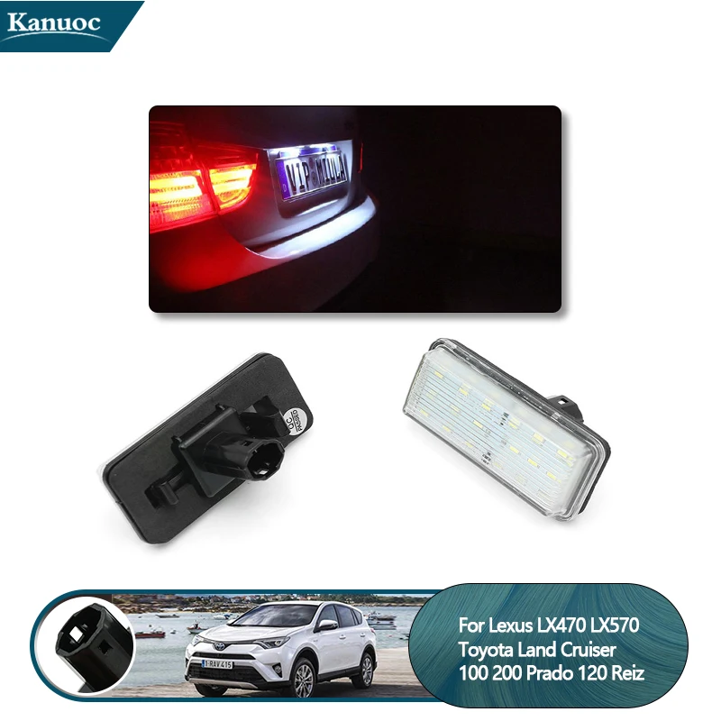 2 шт. Светодиодный автомобильного номерного знака светильник светодиодный Canbus