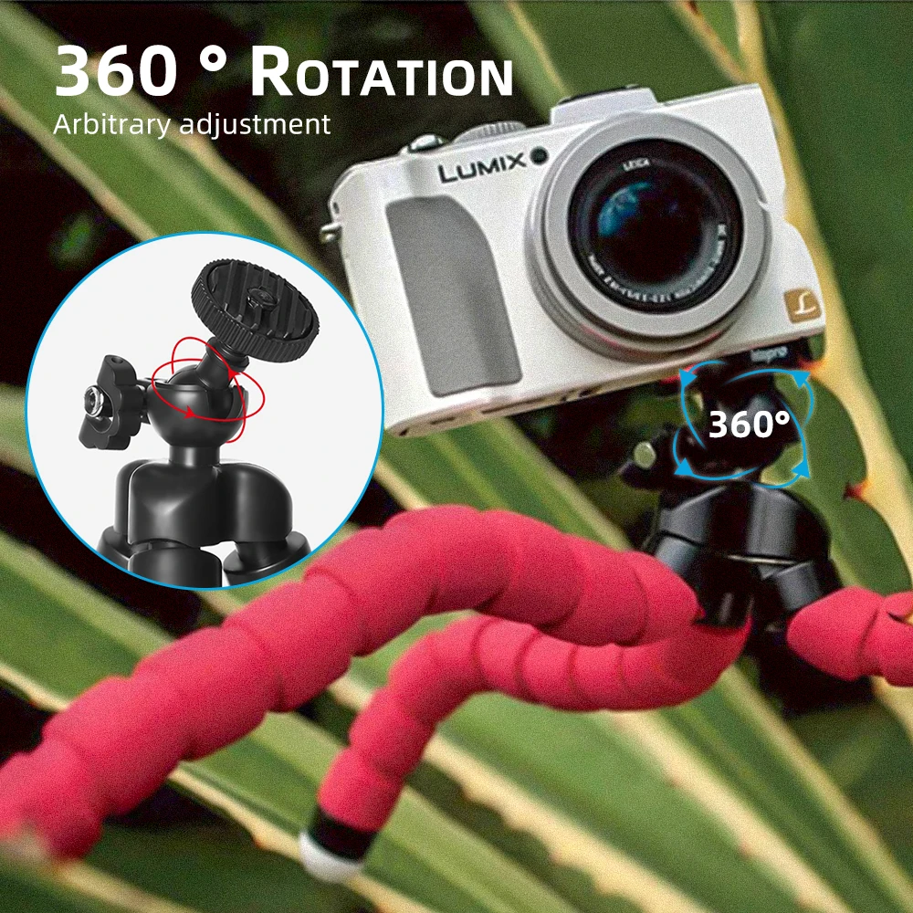 Мини-штатив-Осьминог для камеры GoPro держатель телефона гибкий зажим подставка с