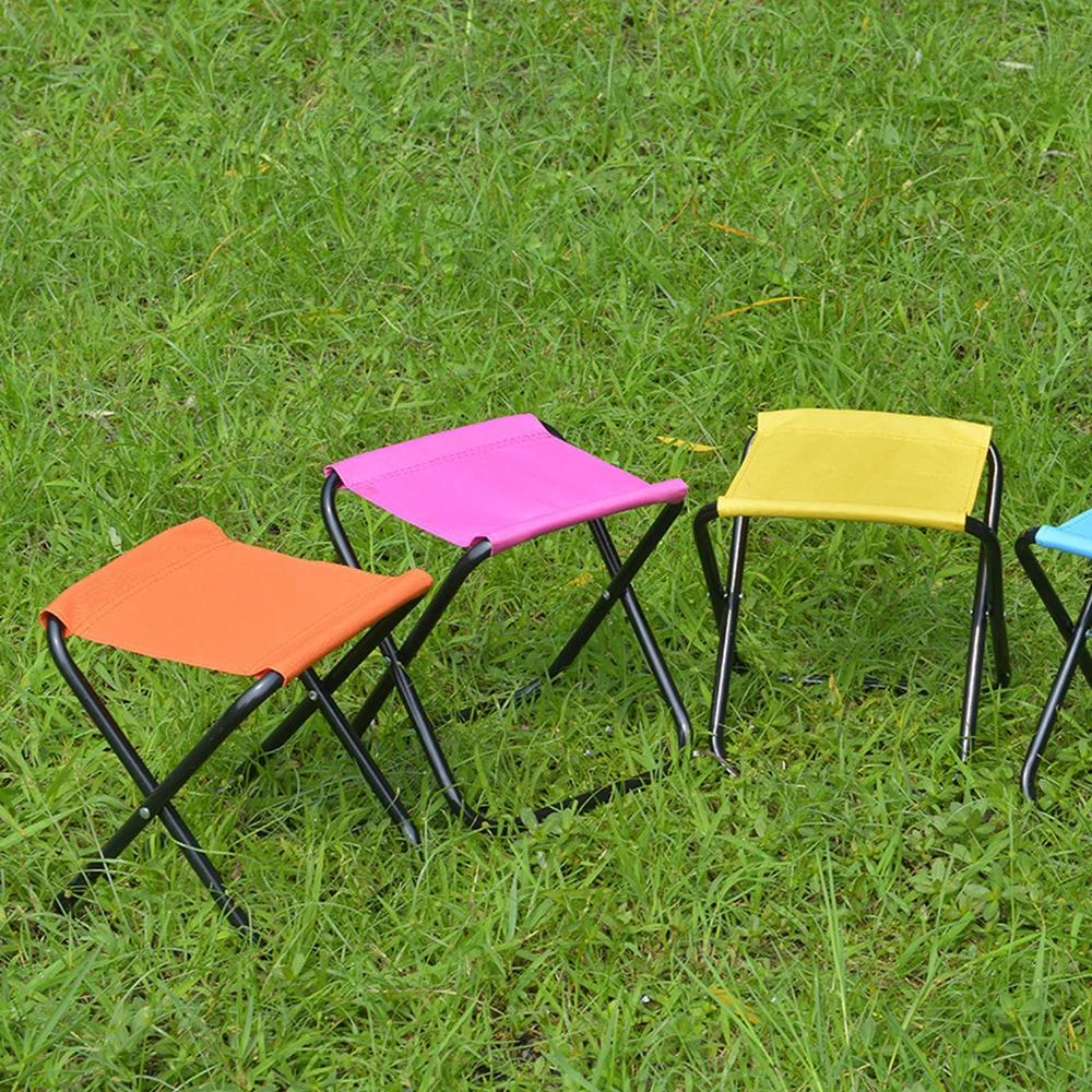 

1PC Household Folding Chair Mini Chair Outdoor Foldable Stool (Random Color)