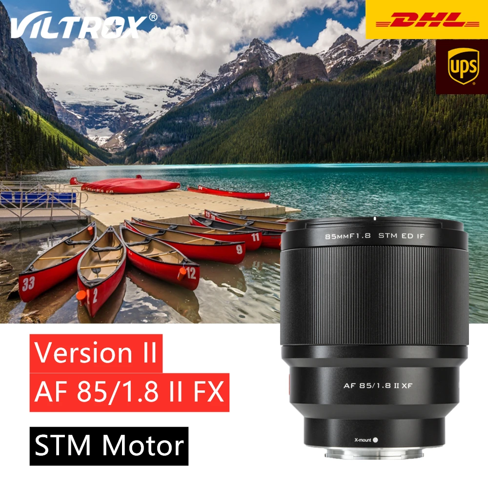 Объектив Viltrox 85 мм f1.8II STM с автофокусом и фиксированным фокусом для беззеркальной
